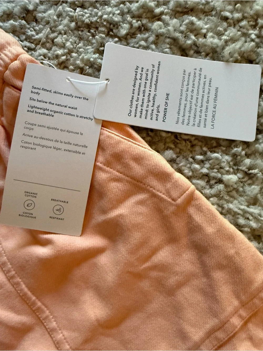 Athleta Coral Drawstring Athletic Shorts NWT